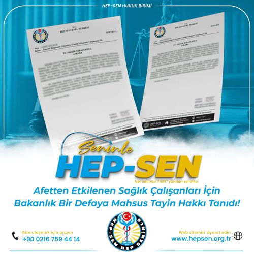 Afetten Etkilenen Sağlık Çalışanları İçin Bakanlık Bir Defaya Mahsus Tayin Hakkı Tanıdı